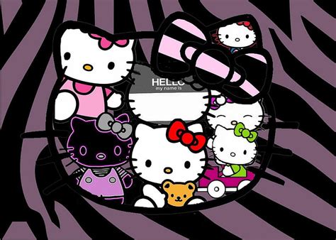 Hello Kitty Zebra High Resolution Long Hello Kitty 3d Hd Wallpaper