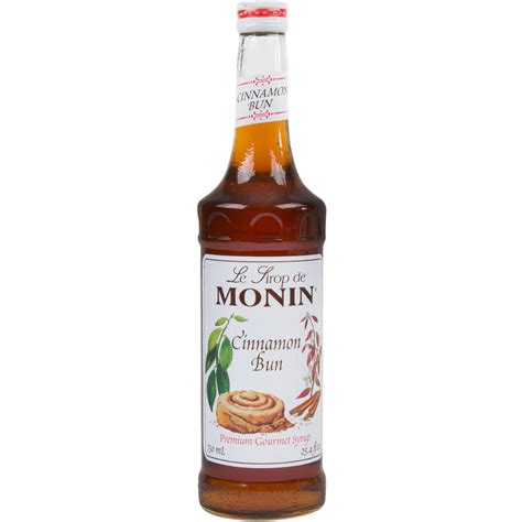 Monin 750 Ml Premium Cinnamon Bun Flavoring Syrup