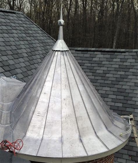 Lead Coated Copper Standing Seam Turret Roof Fairfield County Donahue