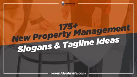 175 Unique Property Management Slogans Ideas That Double Your Sells