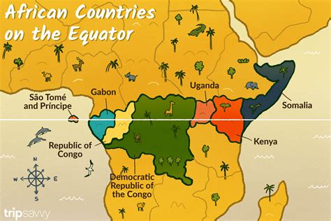 Map Of The Equator Countries World Map