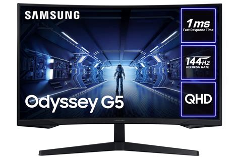 Buy Samsung Odyssey G Lc G Tqwrxxu R Curved Gaming Monitor Hz Ms P Qhd