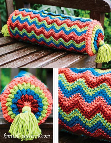 Crochet Colourful Cushion Pattern Free