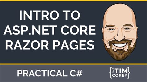 Intro To ASP NET Core Razor Pages From Start To Published YouTube