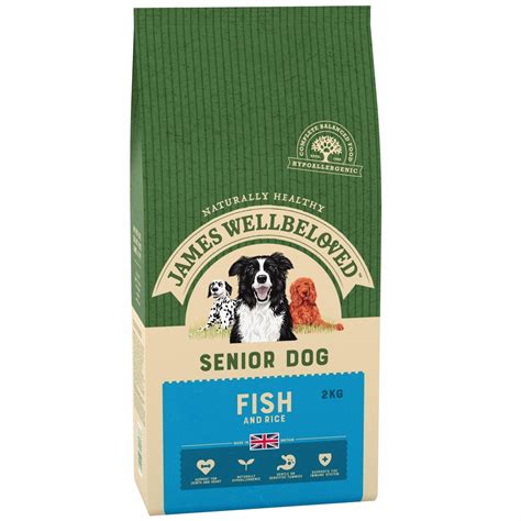 James Wellbeloved Adult Dog Senior Fish And Rice Kibble 2kg Superpet