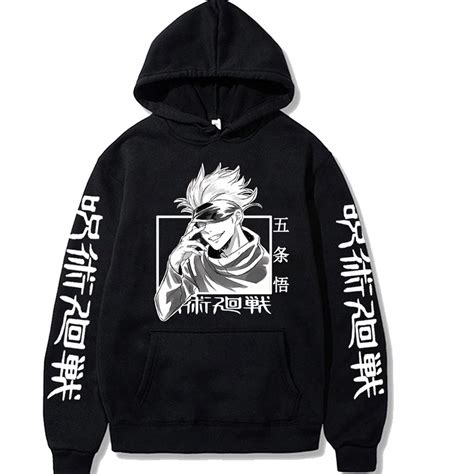 Mikina Japonsko Anime Jujutsu Kaisen Gojo Satoru S Kapucí Casual Anime Swet Za 492 Kč Allegro