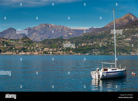 Scenic Landscape View Of Lake Como Lombardy Italy Stock Photo Alamy