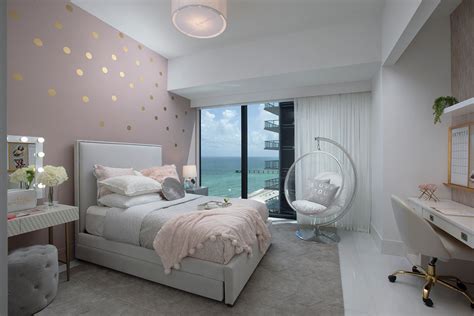 And yes, this applies to your teenage girl's bedroom design ideas as well as her wardrobe choices. Kids' Bedroom Decor in a Sunny Isles Oceanfront Condo