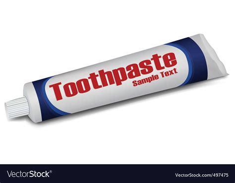 toothpaste tube royalty free vector image vectorstock