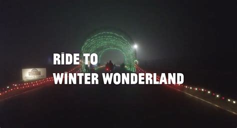 Video Ride Along With Us To Bike The Lights Night At Winter Wonderland