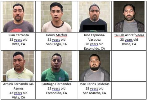 San Diego Human Trafficking Task Force Arrests 7 Men North County Daily Star