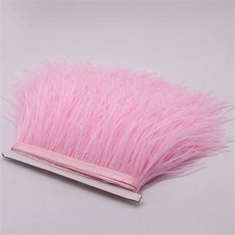 Yeqin Pack Of 2 Yards Natural And Soft Ostrich Feathers Fringe Trims