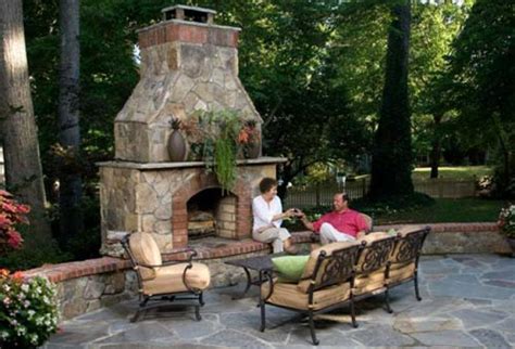 Outdoor Stone Fireplace Surrounds And Fireplace Designs