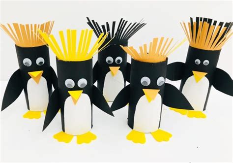 Paper Tube Penguin Craft Todays Creative Ideas