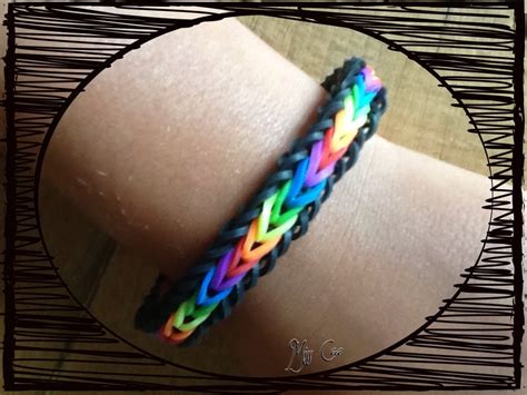 Bracelet Rainbow Loom Brésilien Avec Les Couleurs De Larc En Ciel
