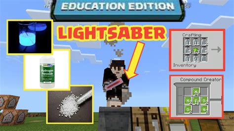 But for real its a glowstick but its looks very much like an. Lightsaber in Minecraft Education Edition - YouTube