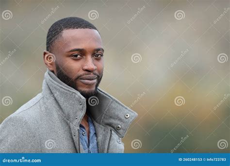 Confident Black Man Looks At You Stock Image Image Of Happy Black