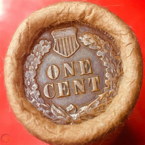 INDIAN TAILS / STEEL TAIL WHEAT OBW ORIGINAL BANK WRAP LINCOLN WHEAT