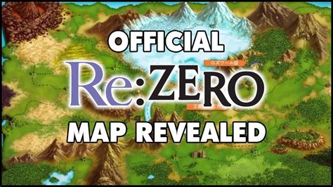 Official Re Zero World Map Revealed Youtube