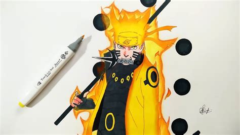 How To Draw Naruto Six Paths Sage Mode Step By Step Tutorial