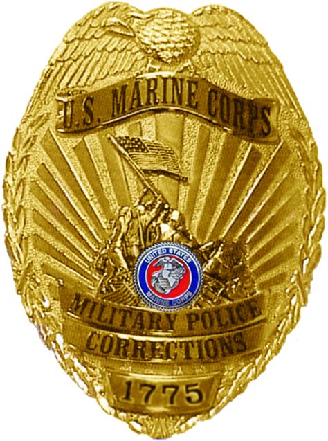 Marine Corps Military Police Corrections Badge Usmc Military Police