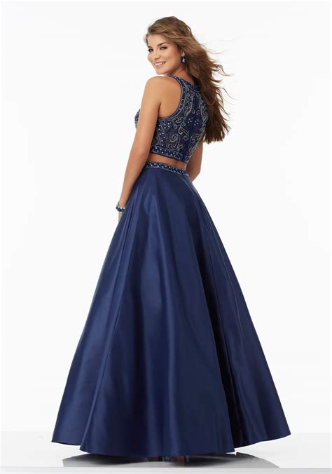 Morilee By Madeline Gardner 99052 Two Piece Satin Prom Dress With