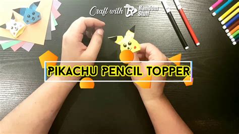 Origami Pikachu Pencil Topper How To Make Pikachu With Paper Easy