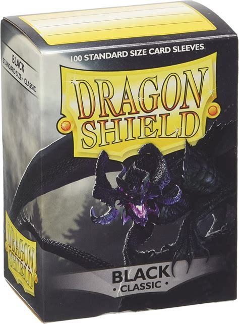 Dragon Shield Classic Standard Size Sleeves Black 100ct