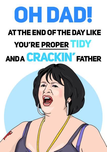 Funny Gavin And Stacey Fathers Day Card Dad Nessa Oh Dad At The