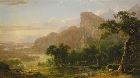 Landscape Scene From Thanatopsis Painting By Asher Brown Durand