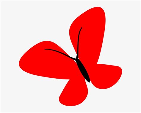 Download Hd Red Butterflybeautiful 2 Clip Art Red Butterfly Clip