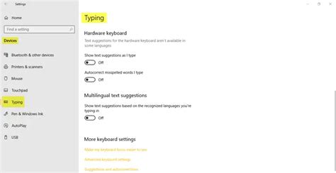 Windows 10 Devices Settings Change Printers Bluetooth Etc Settings