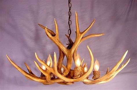 The approximate dimensions are 36w x 36h. Unusual Lighting with a Deer Antler Chandelier | Light ...