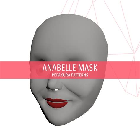 Anabelle Mask Diy Halloween Cosplay Pepakura Foam Templates Etsy