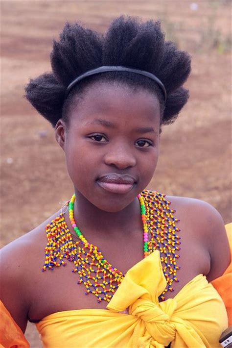 Young Lady In South Africa Zulu Reed Dance Ceremony By Retlaw Snellac