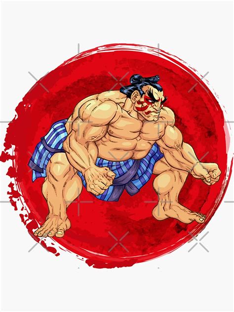 E Honda Street Fighter Sticker For Sale By Nbedits Redbubble
