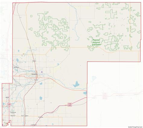 Map Of Weld County Colorado