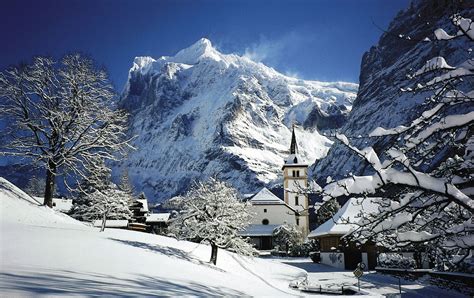 Grindelwald Church Switzerland Zermatt Grindelwald Switzerland