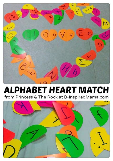 Kids Alphabet Hearts Matching Game This Post Was Contributed By