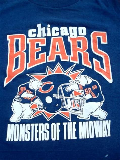 Vintage 1980s Chicago Bears Monsters Of The Midway T Shirt