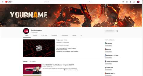 Free Fire Youtube Banner Pack Template 5ergiveaways