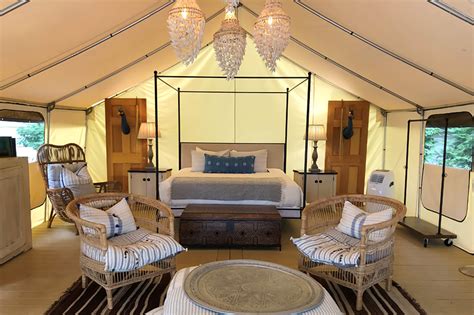 luxury glamping rentals sandy pines camping