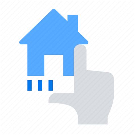 Click Hand House Icon