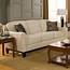 Carver Sofa With Exposed Wood Base  Quality Furniture At Affordable