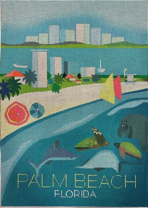 Palm Beach Florida -Travel Poster | Palm beach florida, Florida travel, Travel posters