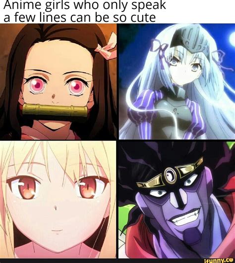Anime Girls Who Only Speak A Few Lines Can Be So Cute Ifunny In