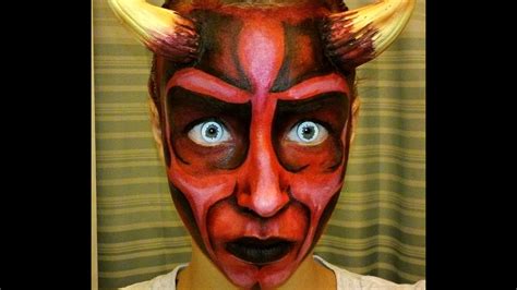 Halloween Series 2013 Devil Face Painting Tutorial Youtube