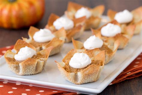 Healthy Mini Pumpkin Pies Recipe Hungry Girl