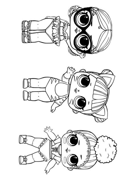 Lol Dolls Sheets Blank Coloring Pages