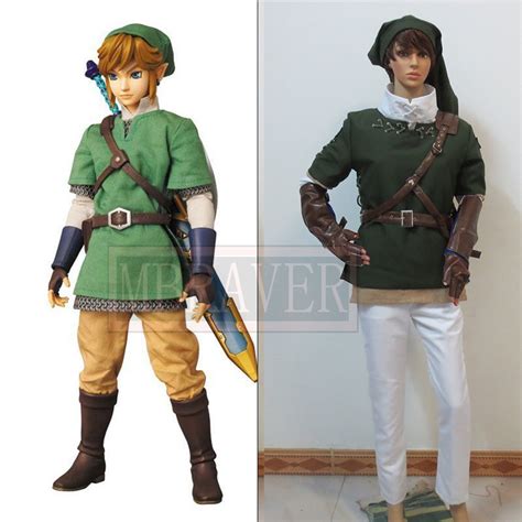 Anime The Legend Of Zelda Zelda Link Cosplay Costume Fighting Uniform